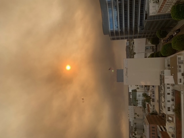 BH looking south over Wilshire blvd. Breathe deep!