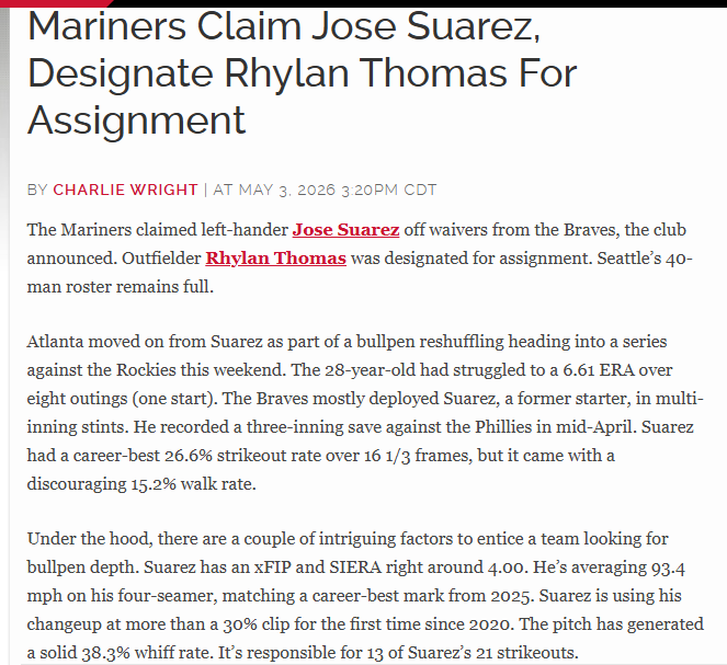 Jose Suarez claimed from the Braves 05.03.26.png